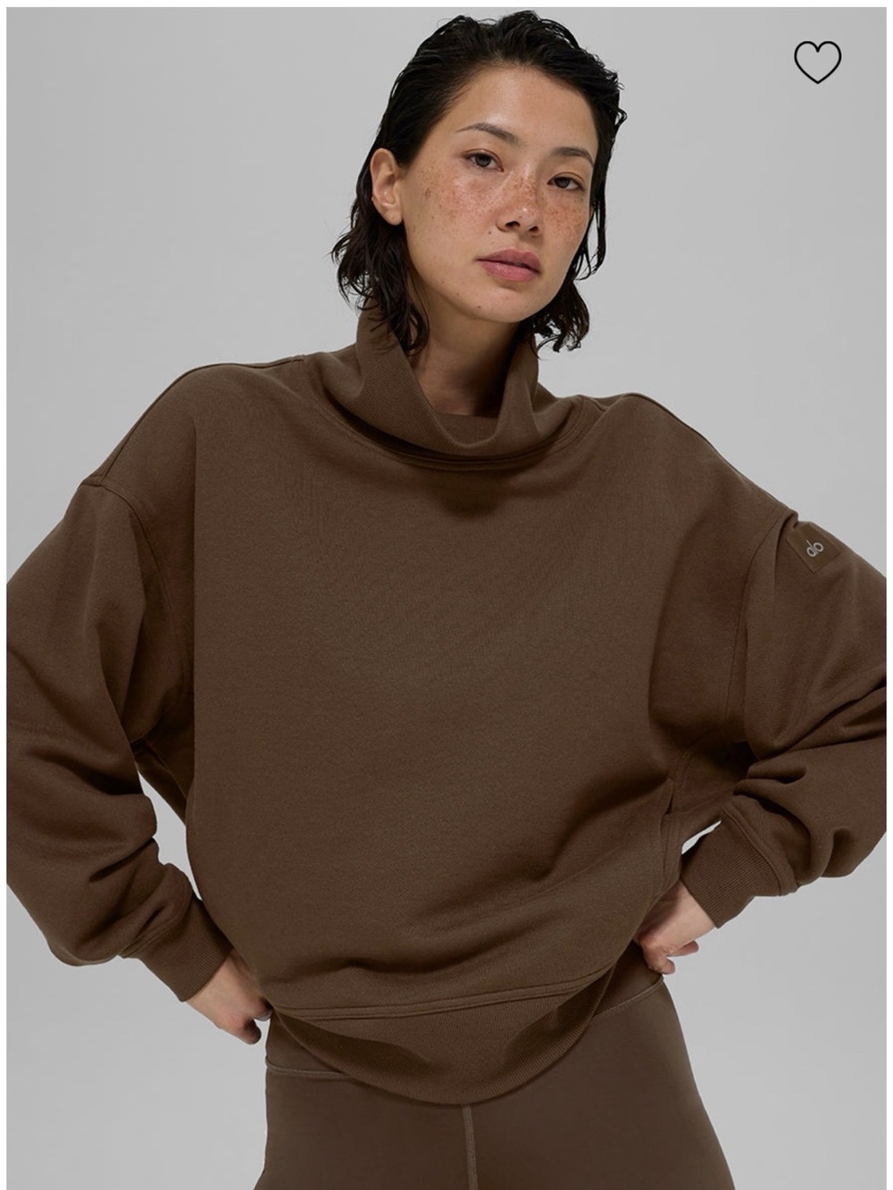 ALO Yoga Hazy Mock Neck Pullover